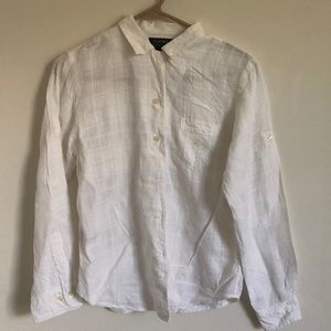 Ralph Lauren linen button down shirt